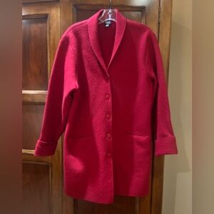 Eileen Fisher Red Blazer Coat